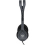 Logitech H111 Binaural Over The Head Headset, Black/Silver