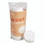 Perk Plastic Hot Cup Lids, Fits 10 oz/12 oz/16 oz Hot Cups, White, 50/Pack