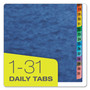 Pendaflex Expanding Desk File, 31 Dividers, Date Index, Letter Size, Blue Cover