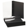 Universal Clear Front Report Cover with Fasteners, Three-Prong Fastener, 0.5" Capacity, 8.5 x 11, Clear/Black, 25/Box