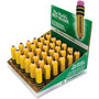 Ticonderoga Shaped Eraser, For Pencil Marks, Pencil Shaped, Small, Yellow/Green/Pink, 36/Box (DIX38936) View Product Image