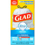 Glad ForceFlex Tall Kitchen Drawstring Trash Bags - Fresh Clean with Febreze Freshness - 13 gal Capacity - 0.78 mil (20 Micron) Thickness - Drawstring Closure - White - (CLO78899CT)