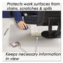 Artistic KrystalView Desk Pad with Antimicrobial Protection, Glossy Finish, 36 x 20, Clear