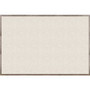 U Brands Linen Bulletin Board - 48" Board Height x 72" Board Width - Tan Linen Surface - Self-healing, Durable, Mounting System, Tackable, Sturdy, Damage Resistant - Rustic Wood Frame