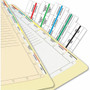 Tabbies Medical Chart Index Divider Sheets - Blank Tab(s) - 7 Hole Punched - White Divider - White Tab(s) - Punched