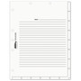 Tabbies Medical Chart Index Divider Sheets, Untabbed, 11 x 8.5, White, 400/Box (TAB54520) View Product Image