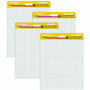 Post-it Self-Stick Easel Pad Value Pack with Faint Grid - 30 Sheets - Stapled - Feint Front Ruling - Blue Margin - 18.50 lb Basis Weight