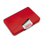 Carter's Pre-Inked Felt Stamp Pad, 4.25" x 2.75", Red (AVE21071) View Product Image
