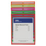 C-Line Neon Colored Stitched Shop Ticket Holders - Support 9" x 12" Media - (CLI43910)