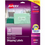 Avery Clear Shipping Labels, Sure Feed, 2" x 4" , 100 Labels (15663) - 2" Width x 4" Length - Permanent Adhesive - Rectangle - Laser - Matte