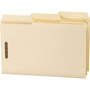 Smead SuperTab Reinforced Guide Height Fastener Folders, 11-pt Manila, 0.75" Expansion, 2 Fasteners, Legal Size, Manila, 50/Box