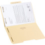 Smead SuperTab Reinforced Guide Height Fastener Folders, 11-pt Manila, 0.75" Expansion, 2 Fasteners, Legal Size, Manila, 50/Box
