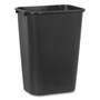 Rubbermaid Commercial Deskside Plastic Wastebasket, 10.25 gal, Plastic, Black