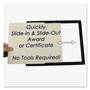 NuDell Economy Framed Achievement/Appreciation Awards, 11 x 8.5, Horiztontal Orientation, White with Black Border