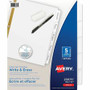 Avery Big Tab Write & Erase Dividers 5 Tab5 tabs - 5 x Divider(s) - 5 Write-on Tab(s) - 5 - 5 Tab(s)/Set - 8.5" Divider Width x 11" Divider Length