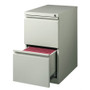 Lorell 23" File/File Mobile File Cabinet with Full-Width Pull - 15" Width x 22.9" Depth x 27.7" Height - 2 x Drawer(s) for File - Letter - Vertical - Ball-bearing Suspension, Security Lock, Recessed Handle