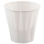 SOLO Paper Portion Cups, 3.5 oz, White, 100/Bag, 50 Bags/Carton