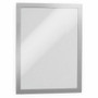 DURABLE Duraframe Magnetic Self-adhesive Frame - 11" x 8.50" Frame Size - Rectangle - Horizontal, Vertical - Self-adhesive, Magnetic, Dual-sided, Sturdy - Silver
