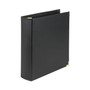 Samsill Classic Collection Ring Binder, 3 Rings, 2" Capacity, 11 x 8.5, Black