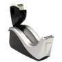 Scotch Value Desktop Tape Dispenser, Attached 1" Core, Black/Silver