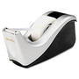 Scotch Value Desktop Tape Dispenser, Attached 1" Core, Black/Silver