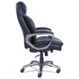 SertaPedic Cosset High-Back Executive Chair, Supports Up to 275 lb, 18.75" to 21.75" Seat Height, Black Seat/Back, Slate Base (SRJ48965) View Product Image