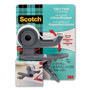 Scotch Clip and Twist Desktop Tape Dispenser, with Tape Roll, 1" Core, Plastic, Gray