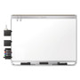 Quartet Prestige 2 DuraMax Magnetic Porcelain, 96" x 48", White Surface, Silver Aluminum/Plastic Frame