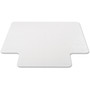 deflecto EconoMat Occasional Use Chair Mat, Low Pile Carpet, Flat, 36 x 48, Lipped, Clear