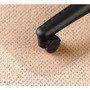 deflecto EconoMat Occasional Use Chair Mat, Low Pile Carpet, Flat, 36 x 48, Lipped, Clear