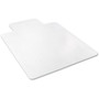 deflecto EconoMat Occasional Use Chair Mat, Low Pile Carpet, Flat, 36 x 48, Lipped, Clear