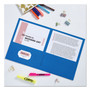 Avery Two-Pocket Folder, 40-Sheet Capacity, 11 x 8.5, Light Blue, 25/Box (AVE47986) View Product Image