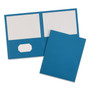 Avery Two-Pocket Folder, 40-Sheet Capacity, 11 x 8.5, Light Blue, 25/Box (AVE47986) View Product Image