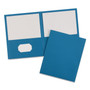 Avery Two-Pocket Folder, 40-Sheet Capacity, 11 x 8.5, Light Blue, 25/Box