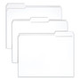 Smead Reinforced Top Tab Colored File Folders, 1/3-Cut Tabs: Assorted, Letter Size, 0.75" Expansion, White, 100/Box