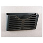 Universal Recycled Plastic Cubicle Single File Pocket, Cubicle Pins Mount, 13.5 x 3 x 7, Charcoal