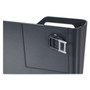 Universal Recycled Plastic Cubicle Single File Pocket, Cubicle Pins Mount, 13.5 x 3 x 7, Charcoal Product Image 