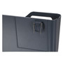 Universal Recycled Plastic Cubicle Single File Pocket, Cubicle Pins Mount, 13.5 x 3 x 7, Charcoal (UNV08162) View Product Image