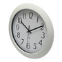 Universal Whisper Quiet Clock, 12" Overall Diameter, White Case, 1 AA (sold separately)