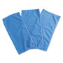 Universal Microfiber Cleaning Cloth, 12 x 12, Blue, 3/Pack