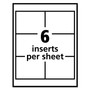 Avery Pin-Style Badge Holder with Laser/Inkjet Insert, Top Load, 4 x 3, White, 100/Box