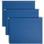 Smead Colored Hanging File Folders with 1/5 Cut Tabs, Letter Size, 1/5-Cut Tabs, Navy, 25/Box