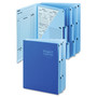 Smead 10-Pocket Project Organizer with Indexed Tabs (1-10), 10 Sections, Unpunched, 1/3-Cut Tabs, Letter Size, Lake Blue/Navy Blue