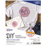 Avery Fabric Transfers, 8.5 x 11, White, 12/Pack