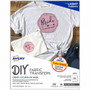 Avery Iron-on Transfer Paper - Letter - 8 1/2" x 11" - Matte - Fade Resistant, Crack Resistant, Long Lasting, Stretchable, Heat-seal Backing - White