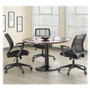 Lorell Executive Mid-back Work Chair - Black Seat Color - 5-star Base - Black