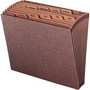 Smead TUFF Expanding Open-Top Stadium File, 12 Sections, 1/12-Cut Tabs, Letter Size, Redrope