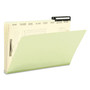 Smead Pressboard Mortgage Folders, 1" Expansion, 8 Dividers, 1 Fastener, Legal Size, Green Exterior, 10/Box