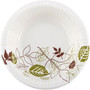Dixie Pathways with Soak Proof Shield Heavyweight Paper Bowls, WiseSize, 12 oz, Green/Burgundy, 125/Pack, 4 Packs/Carton