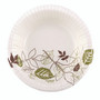 Dixie Pathways with Soak Proof Shield Heavyweight Paper Bowls, WiseSize, 12 oz, Green/Burgundy, 125/Pack, 4 Packs/Carton